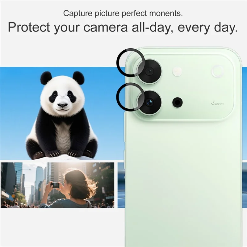 IMAK Protector de Lente de Cámara de Vidrio Templado para vivo S60 Vitality con Marco de Posicionamiento Automático (Cobertura Completa) - Transparente