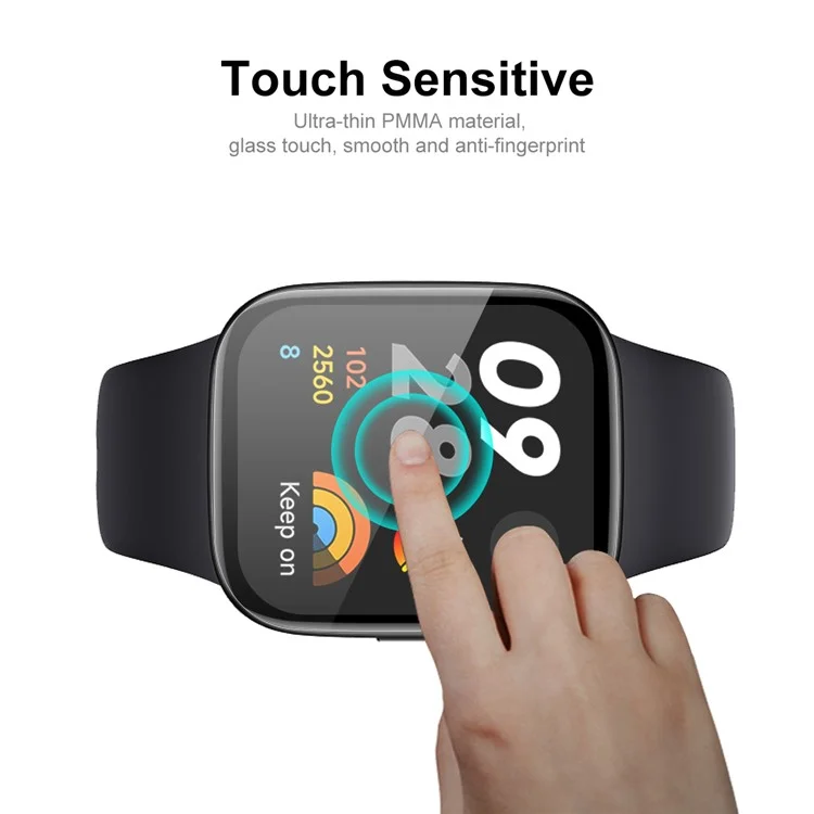 ENKAY HAT PRINCE für Xiaomi Redmi Band 3 HD Klarer Smartwatch-Bildschirmschutz 3D gebogenes PMMA-Soft-PC-Rand-Vollschutzfilm