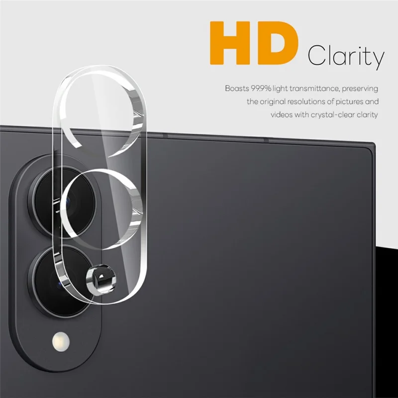 NORTHJO For Samsung Galaxy Z Fold8 Camera Lens Protector Tempered Glass HD Clear 3D Full Coverage - Transparent