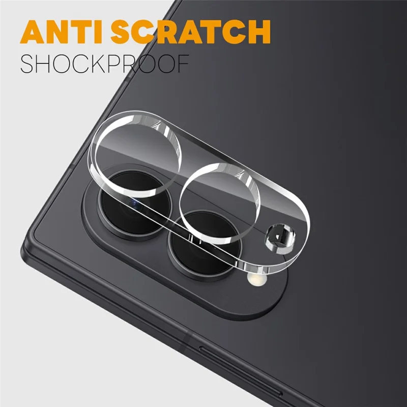 NORTHJO For Samsung Galaxy Z Fold8 Camera Lens Protector Tempered Glass HD Clear 3D Full Coverage - Transparent