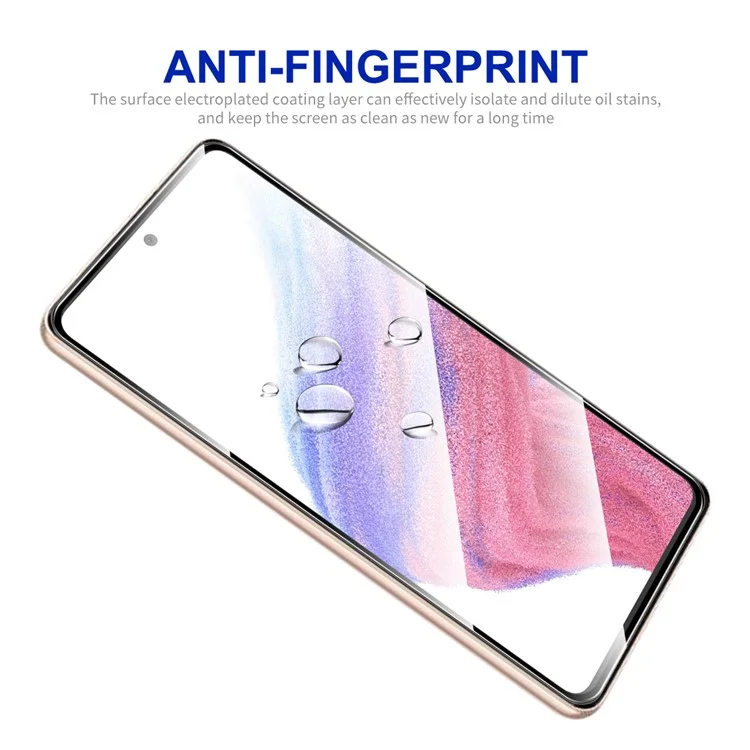 ENKAY HAT PRINCE 2Pcs / Set For Samsung Galaxy A54 5G HD Screen Protector 0.26mm 9H 2.5D Arc Edge Full Glue High Aluminium-silicon Glass Film