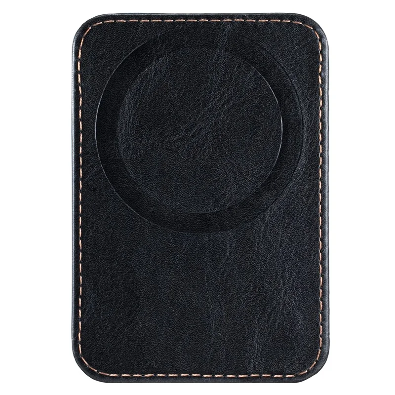 SUTENI S8 Checkered Pattern Phone Magnetic Card Holder RFID Blocking Cards Slot Ultra Thin Wallet - Brown