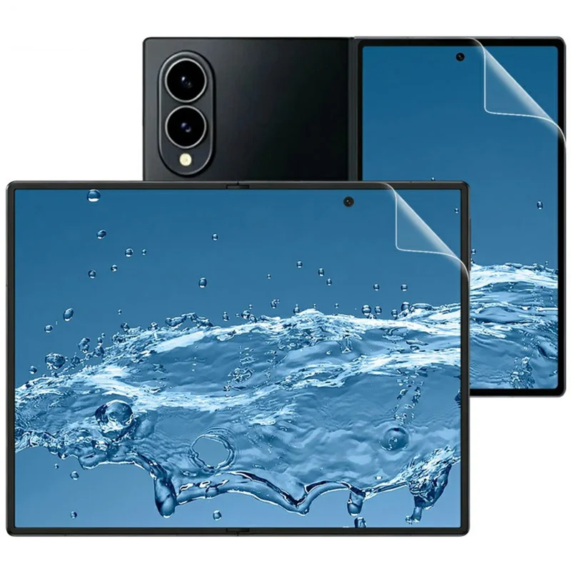 IMAK Pellicola Idrogel 4ª Gen per Samsung Galaxy Z Fold8 1 Set TPU Adesivo Completo Pellicola Schermo Intero (Schermo Frontale + Schermo Interno Grande)