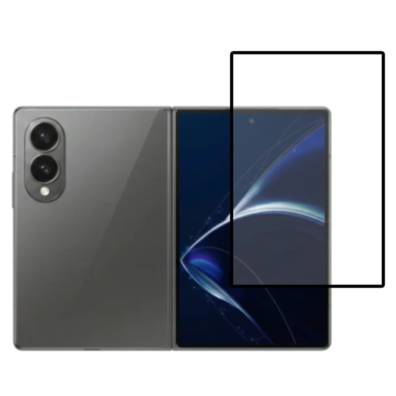 Protettore per schermo per Samsung Galaxy Z Fold8, vetro temperato con stampa serigrafica, pellicola con colla totale (schermo esterno)