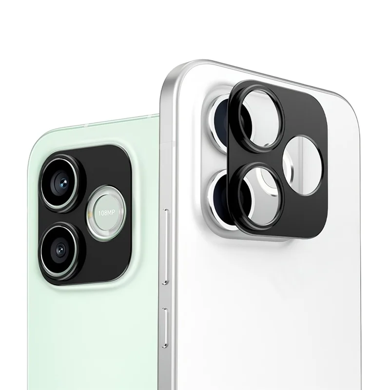 IMAK For Honor 600 Lite 5G  /  600e 5G Metal Camera Lens Protector Lens Protective Cover - Black