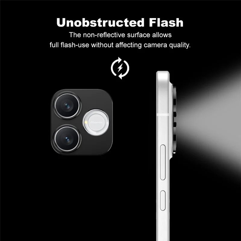 IMAK For Honor 600 Lite 5G  /  600e 5G Metal Camera Lens Protector Lens Protective Cover - Black