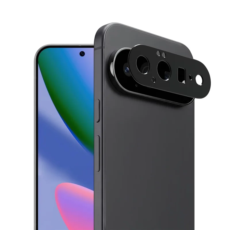 IMAK para Google Pixel 11 Protector de Lente de Cámara de Metal Cubierta Protectora de Lente - Negro
