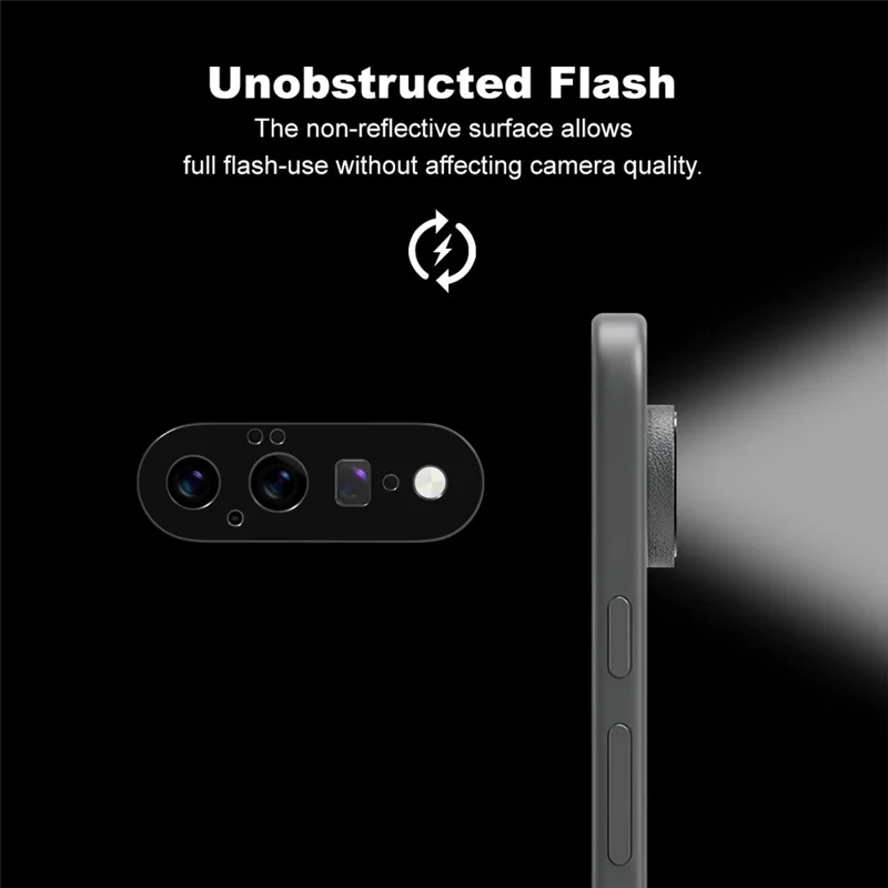 IMAK para Google Pixel 11 Protector de Lente de Cámara de Metal Cubierta Protectora de Lente - Negro