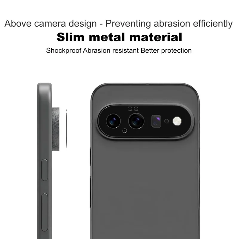 IMAK para Google Pixel 11 Protector de Lente de Cámara de Metal Cubierta Protectora de Lente - Negro