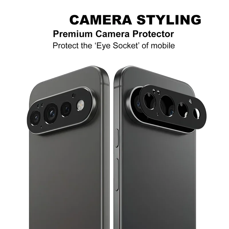 IMAK para Google Pixel 11 Pro Protector de Lente de Cámara de Metal Cubierta Protectora de Lente - Negro