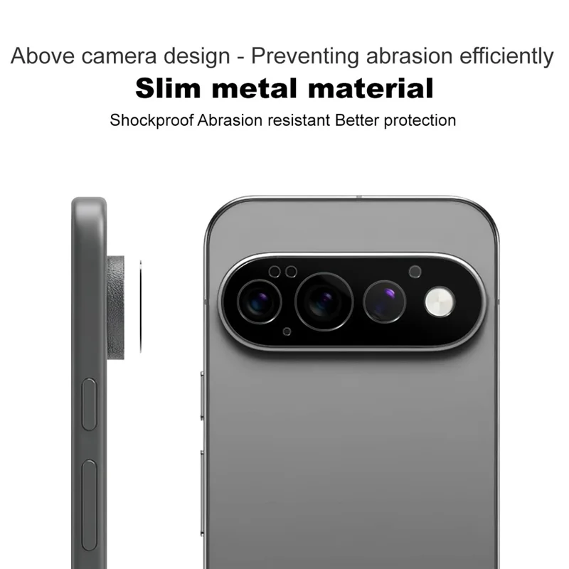 IMAK para Google Pixel 11 Pro Protector de Lente de Cámara de Metal Cubierta Protectora de Lente - Negro