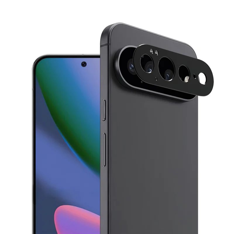 IMAK For Google Pixel 11 Pro XL Metal Camera Lens Protector Lens Protective Cover - Black