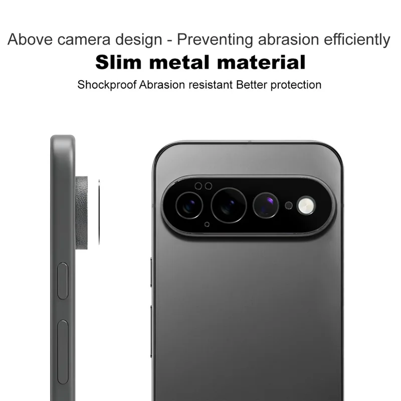 IMAK For Google Pixel 11 Pro XL Metal Camera Lens Protector Lens Protective Cover - Black