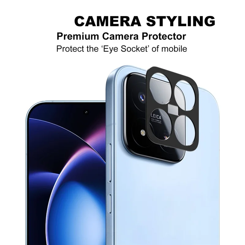 IMAK For Xiaomi 17 Max Metal Camera Lens Protector Lens Protective Cover - Black