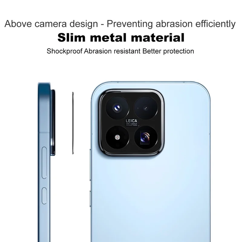 IMAK For Xiaomi 17 Max Metal Camera Lens Protector Lens Protective Cover - Black