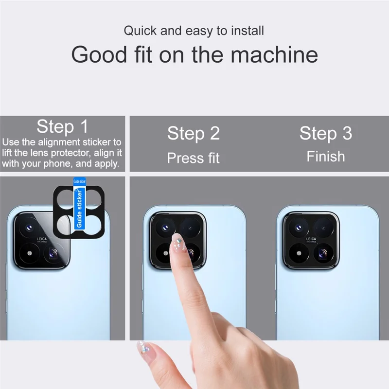 IMAK For Xiaomi 17 Max Metal Camera Lens Protector Lens Protective Cover - Black