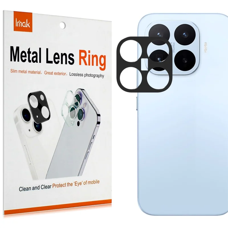 IMAK para Xiaomi 17T Protector de Lente de Cámara de Metal Cubierta Protectora de Lente - Negro