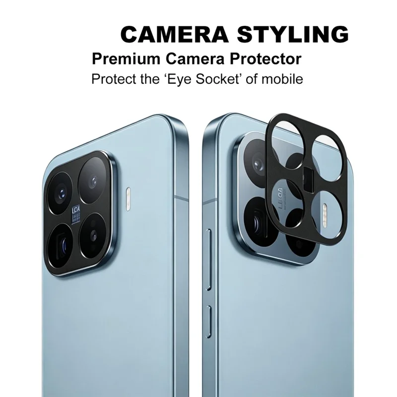 IMAK para Xiaomi 17T Protector de Lente de Cámara de Metal Cubierta Protectora de Lente - Negro