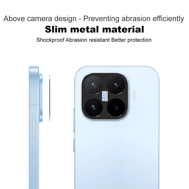 IMAK para Xiaomi 17T Protector de Lente de Cámara de Metal Cubierta Protectora de Lente - Negro