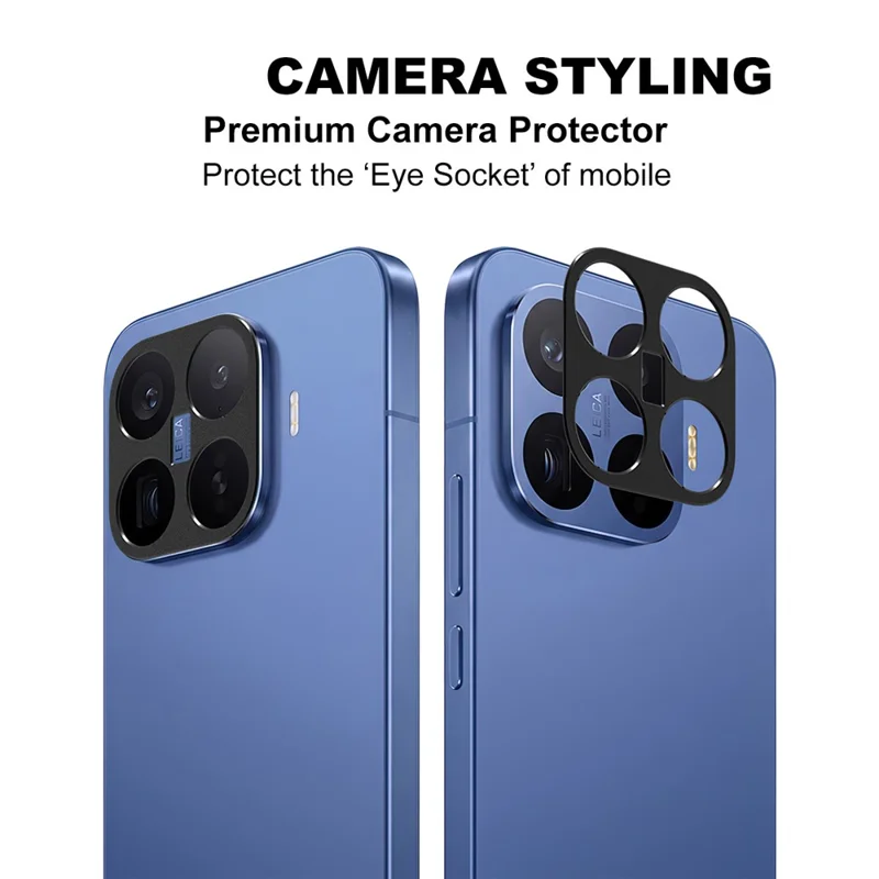 IMAK Para Xiaomi 17T Pro Protetor de Lente de Câmera em Metal Capa Protetora de Lente - Preto