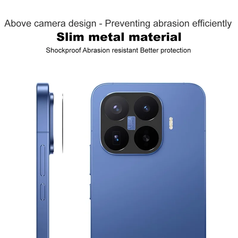 IMAK Para Xiaomi 17T Pro Protetor de Lente de Câmera em Metal Capa Protetora de Lente - Preto