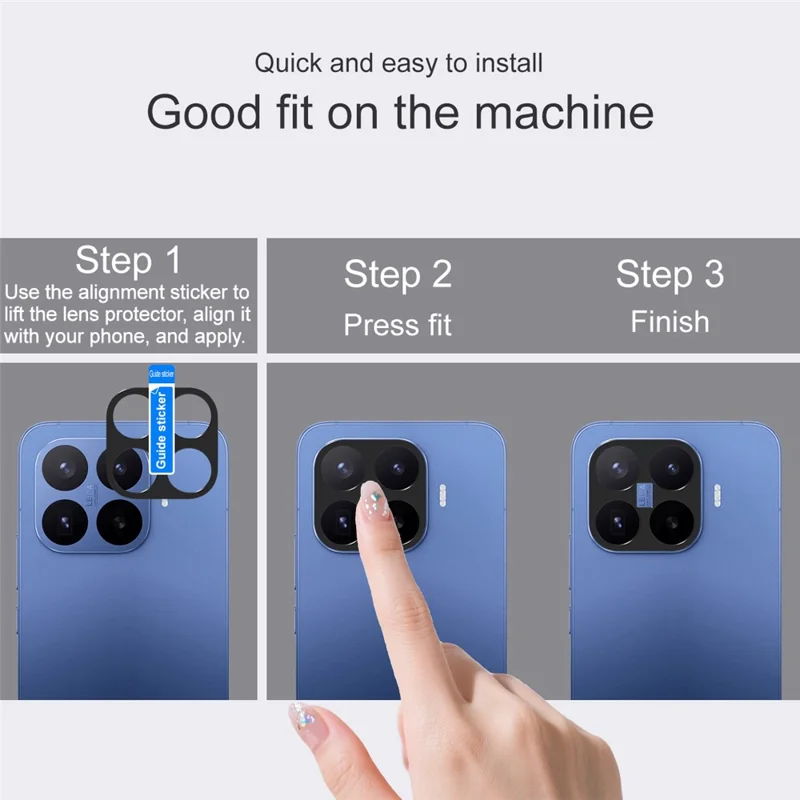 IMAK Para Xiaomi 17T Pro Protetor de Lente de Câmera em Metal Capa Protetora de Lente - Preto