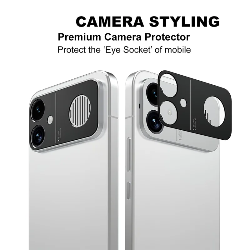 IMAK voor Xiaomi Redmi K90 Max 5G Metalen Cameraobjectief Protector Lens Beschermhoes - Zwart