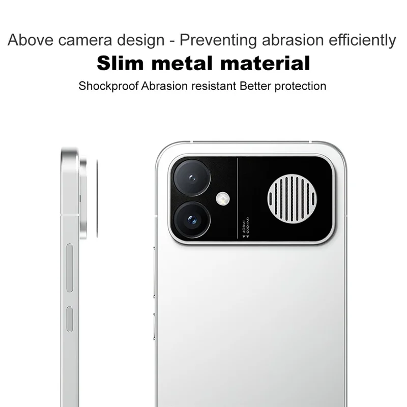 IMAK voor Xiaomi Redmi K90 Max 5G Metalen Cameraobjectief Protector Lens Beschermhoes - Zwart