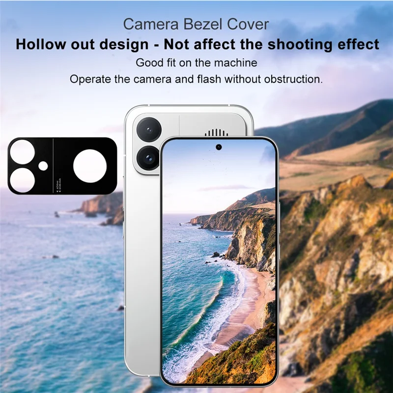 IMAK voor Xiaomi Redmi K90 Max 5G Metalen Cameraobjectief Protector Lens Beschermhoes - Zwart