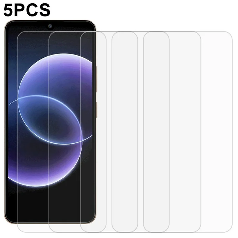5Pcs For Xiaomi Redmi 17C 4G Front Screen Protector 0.3mm 2.5D Tempered Glass Film, Not Full Covering - Transparent