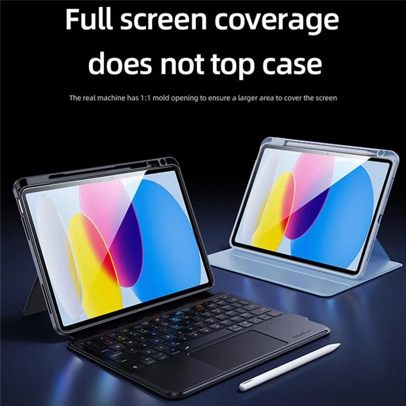 Для iPad 10,2 (2019) / (2020) / (2021) HD прозрачная защитная пленка для всего экрана, закаленное стекло с инструментом для установки без пыли — прозрачная