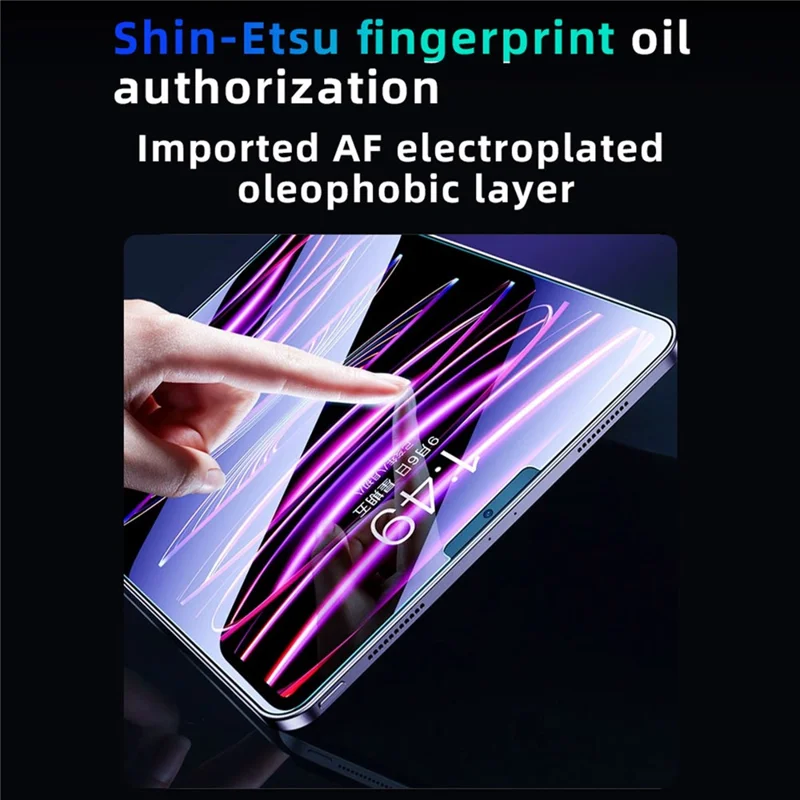 Protezione per la privacy per iPad 10,2 (2019) / (2020) / (2021) Protezione per schermo intero in vetro temperato anti-spia con strumento di installazione senza polvere - Nero