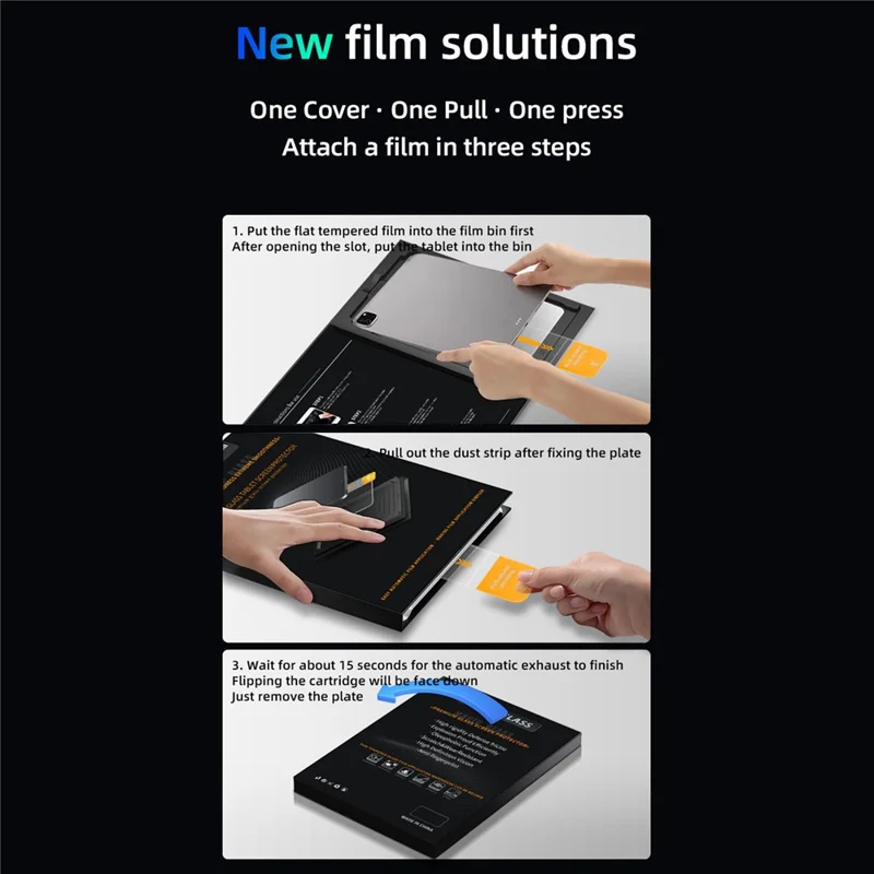 Для iPad 10,2 (2019) / (2020) / (2021) антибликовая защита полного экрана, пленка из закаленного стекла с инструментом для бесконтактной установки — прозрачная