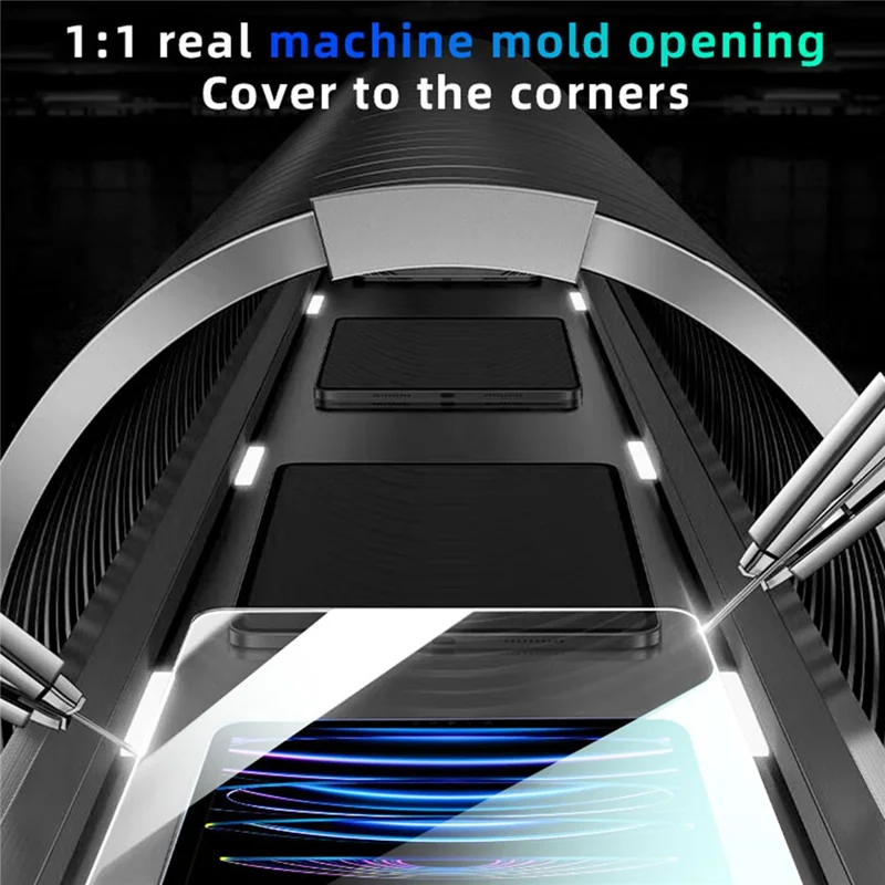 Для iPad 10,2 (2019) / (2020) / (2021) антибликовая защита полного экрана, пленка из закаленного стекла с инструментом для бесконтактной установки — прозрачная