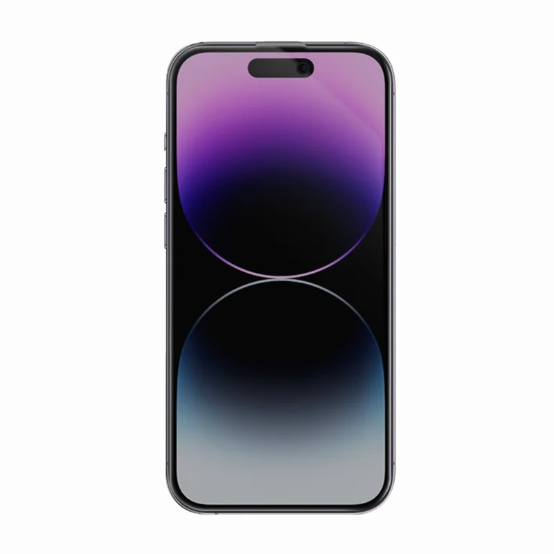 RURIHAI Voor iPhone 14 Pro Max Privacy Screen Protector AR Anti-reflecterend Hoog Aluminium-Silicium Glasfolie - Zwart