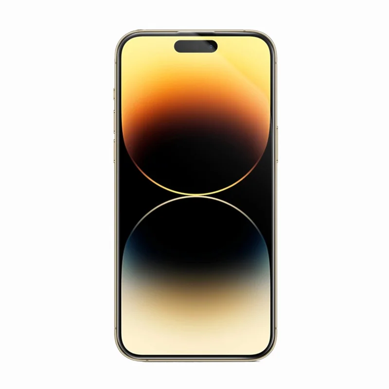 RURIHAI For iPhone 14 Pro Full Screen Protector AR Anti-Reflective HD Clear Tempered Glass Flim - Transparent
