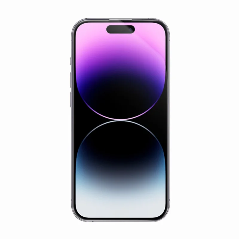 RURIHAI voor iPhone 14 Pro Max Volledig Schermprotector AR Anti-Reflecterend HD Duidelijk Gehard Glas Flim - Transparant