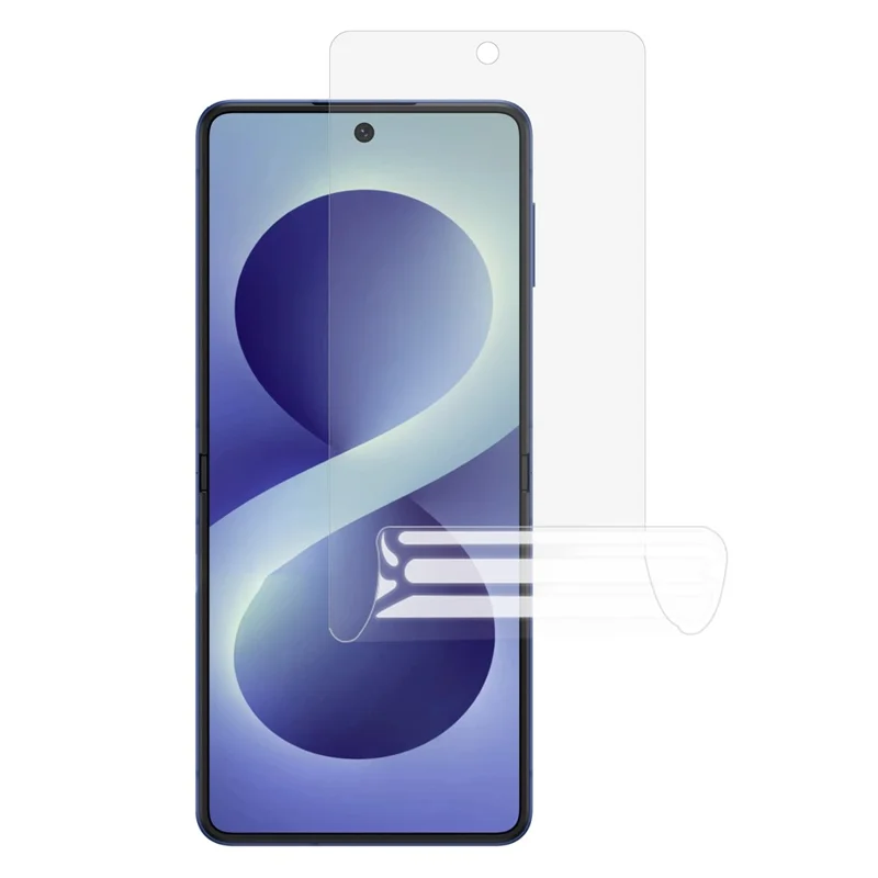 Indre skærmprotector til Samsung Galaxy Z Flip8, blød hydrogel TPU-folie, berøringsfølsom, dækker hele skærmen - transparent