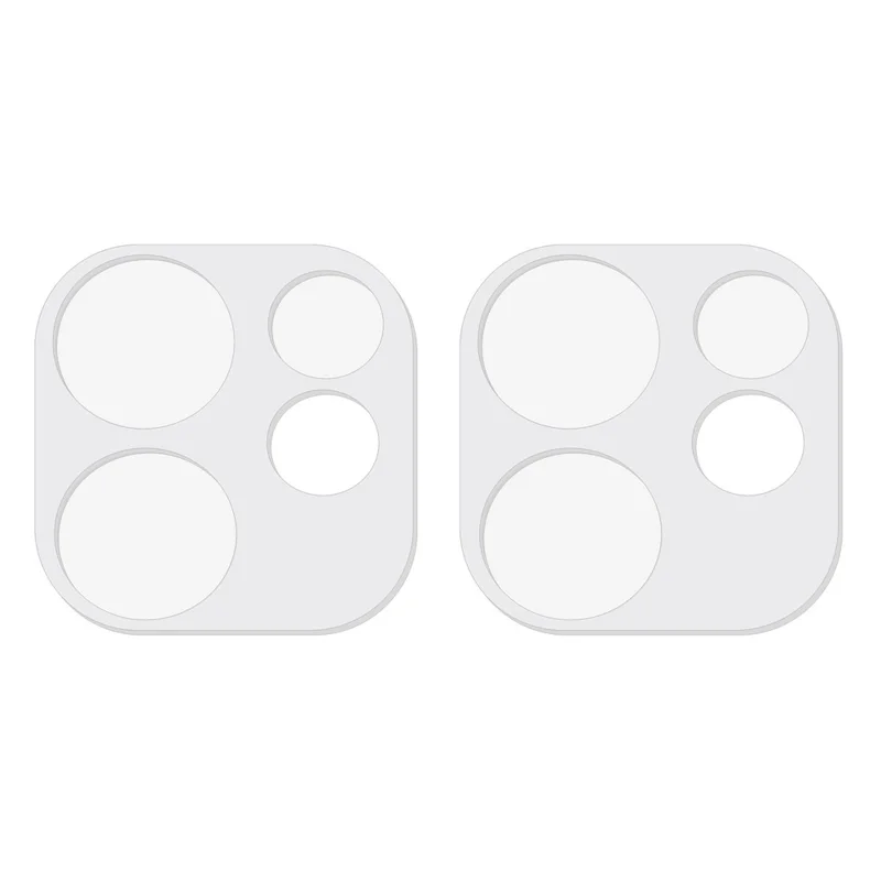 2Pcs For Oppo Reno16 5G (Global) Full Coverage Camera Lens Protector 3D Arc Edge Anti-Scratch Tempered Glass Lens Film - Transparent