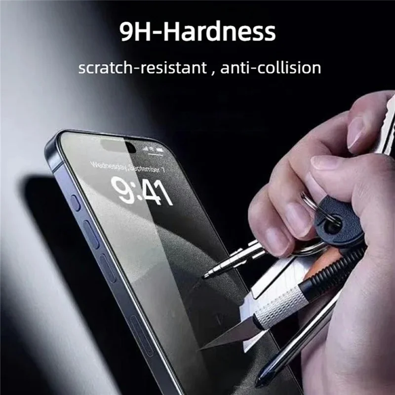 10Pcs for iPhone 17 Pro Max Screen Protector AR Anti-Reflection High Aluminium-silicon Glass Silk Printing Clear Film