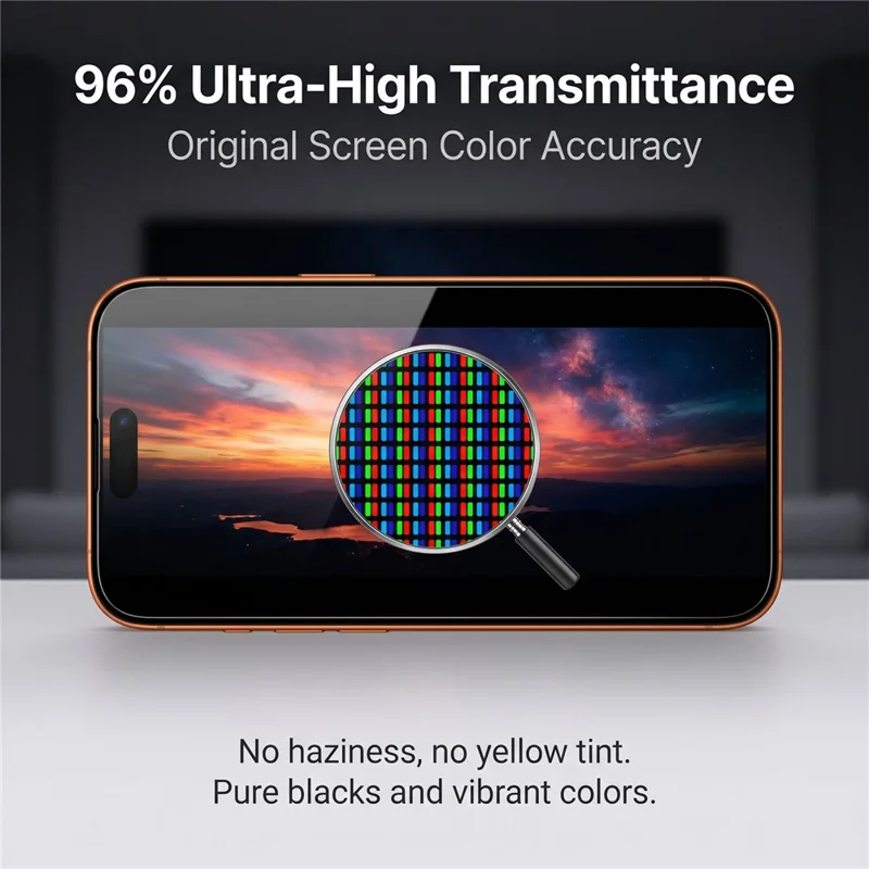 For iPhone 17 Pro Max Privacy Screen Protector AR Anti-Reflective High Aluminium-silicon Glass Anti-Spy Film