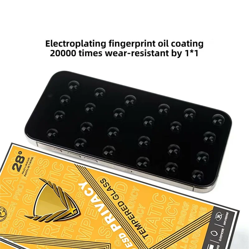 10Pcs for iPhone 17 Pro Max Privacy Screen Protector 28° Anti-Spy Anti-Static High Aluminium-silicon Glass Film