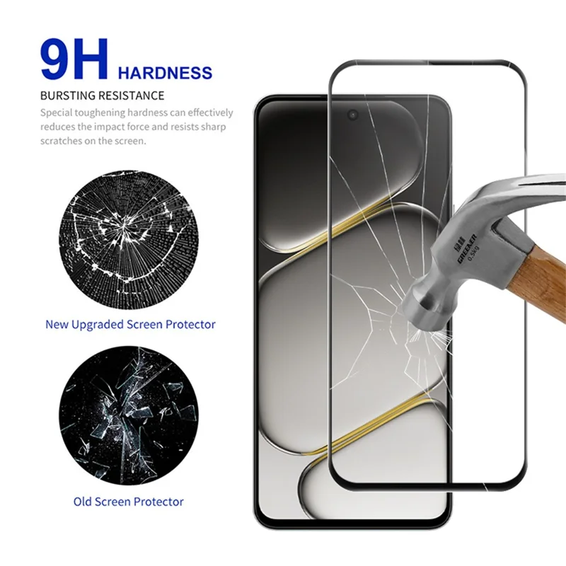 RURIHAI For OnePlus Turbo 6X 5G Screen Protector High Aluminum-Silicon Glass Phone Screen Film