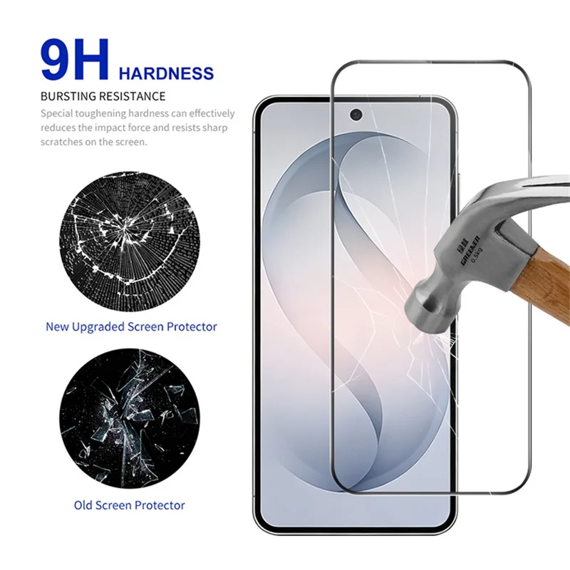 RURIHAI For Samsung Galaxy S26 FE Screen Protector High Aluminum-Silicon Glass Phone Screen Film