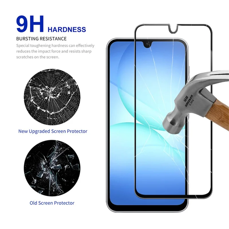 RURIHAI For Samsung Galaxy A18 4G Screen Protector High Aluminum-Silicon Glass Phone Screen Film