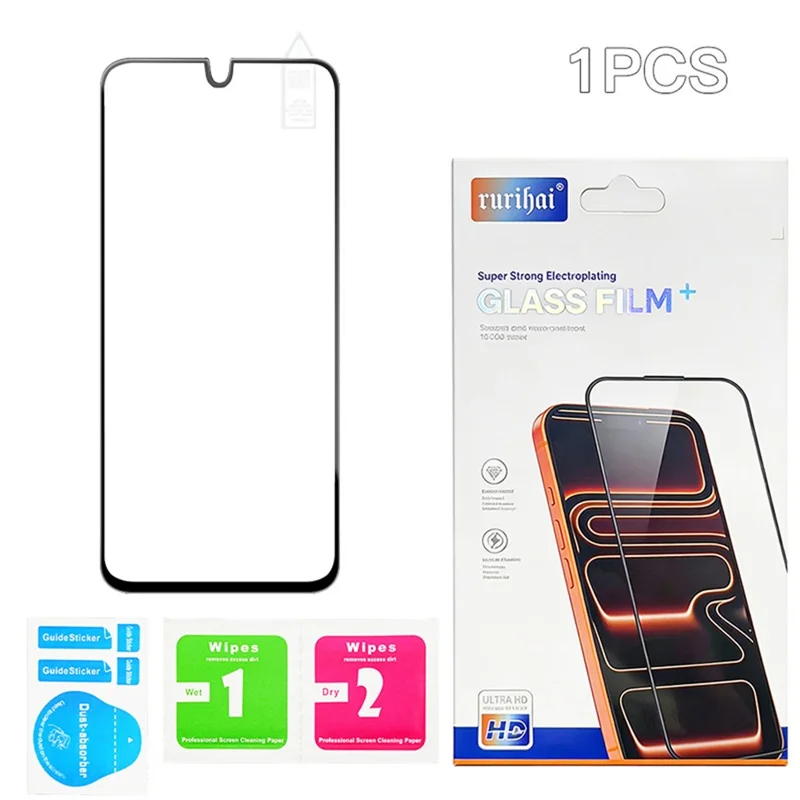 RURIHAI For Samsung Galaxy A18 4G Screen Protector High Aluminum-Silicon Glass Phone Screen Film