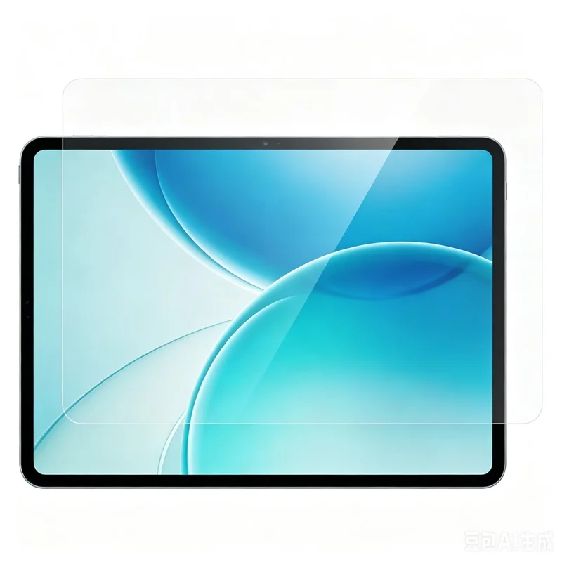 For Oppo Pad 6 Tempered Glass Screen Protector 2.5D Straight Edge Full Screen Film, Full Glue - Transparent