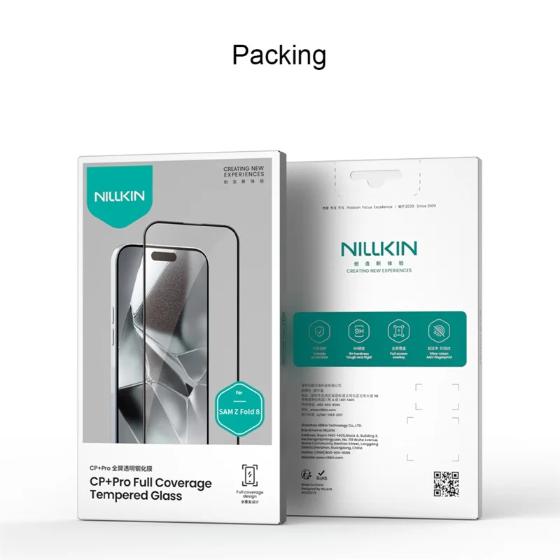 NILLKIN CP+PRO For Samsung Galaxy Z Fold8 Screen Protector Ultra Clear AGC Glass Film - Transparent