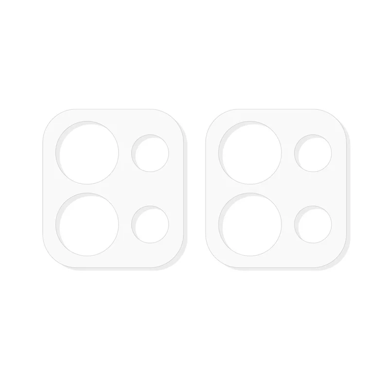 2Pcs For Oppo Reno16 F 5G Full Coverage Camera Lens Protector 3D Arc Edge Anti-Scratch Tempered Glass Lens Film - Transparent