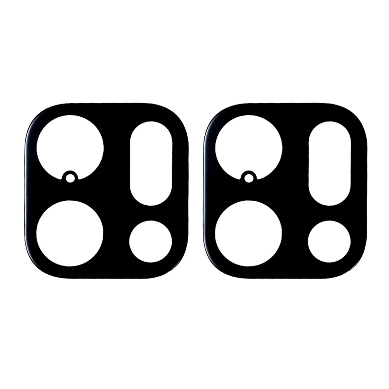 2 Unidades para Protector de Lente de Cámara Oppo Find X9s 5G, Borde de Arco 2.5D, Impresión de Seda, Cristal Templado, Película Completa Trasera - Negro